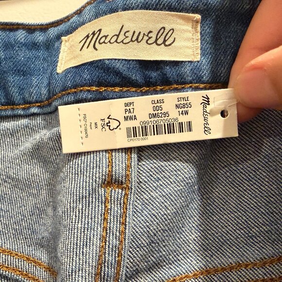 NWT Madewell Plus Curvy Perfect Vintage Straight Jean in Mayfield Wash size 14W - Picture 10 of 10